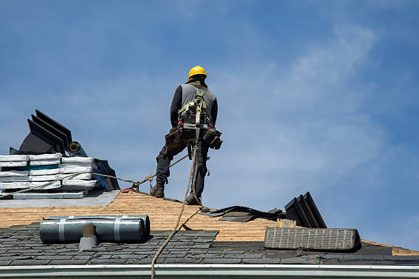 Professional Roofing technician working in Westland, MI